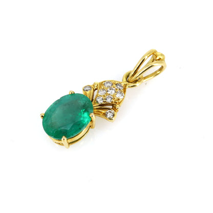 Emerald Pendant 18K Gold