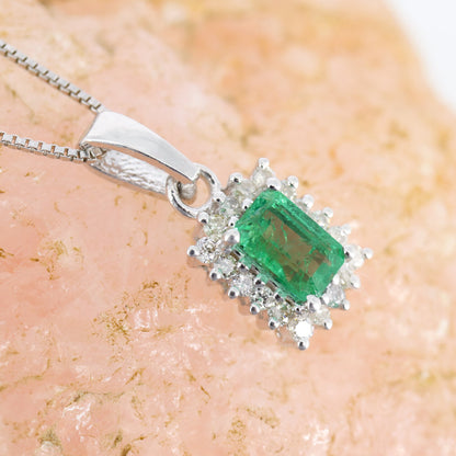 Genuine Blue Sapphire Pendant Silver