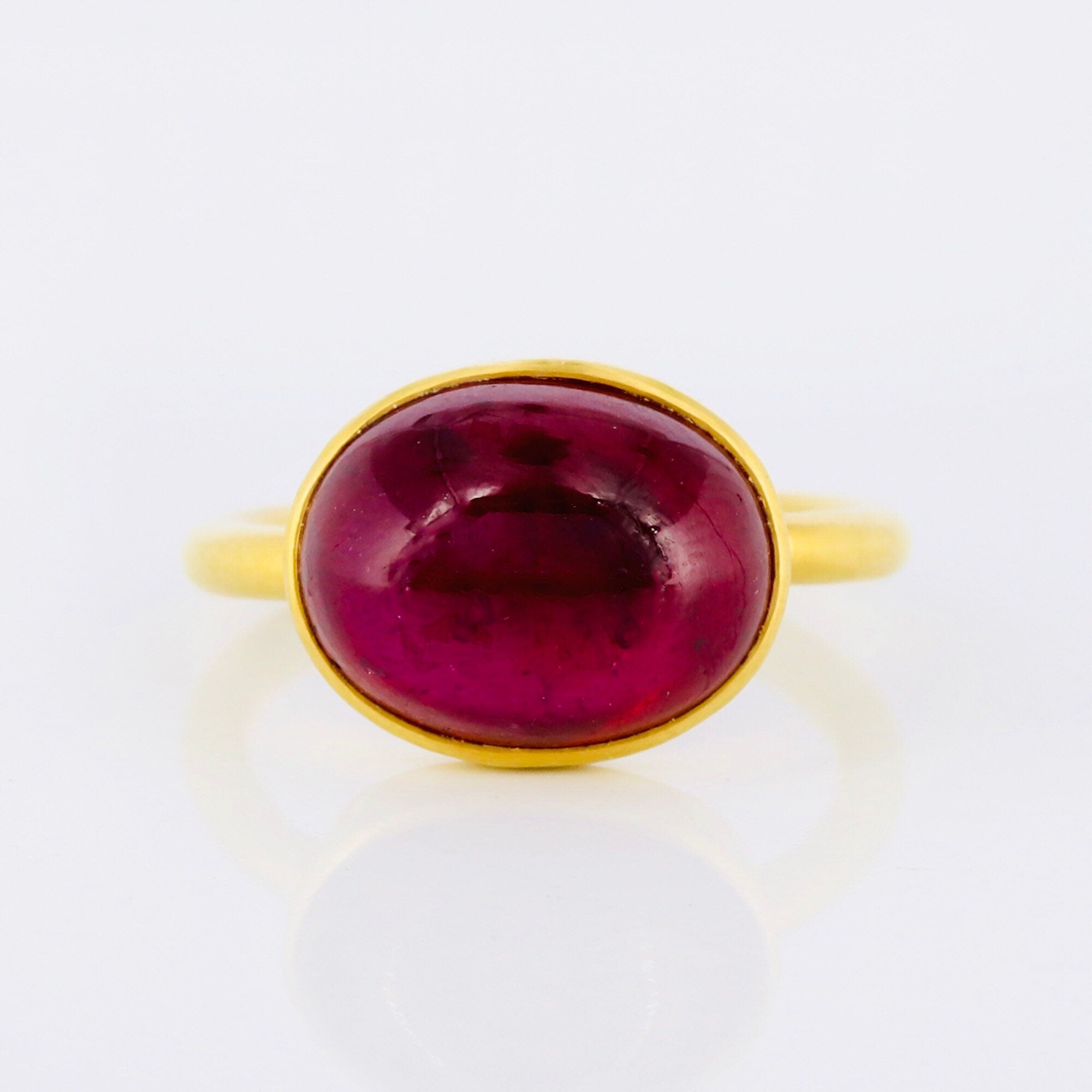 Yellow Ruby Ring 14K Gold