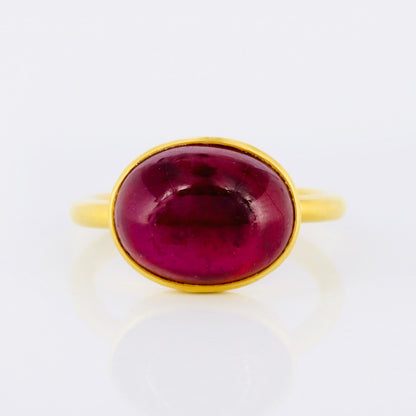 Yellow Ruby Ring 14K Gold