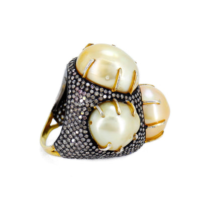 Unisex Victorian Ring Gold