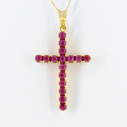 Handmade Cross Pendant 18K Gold