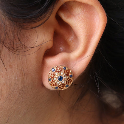 Antique Yellow Earring 18K Gold