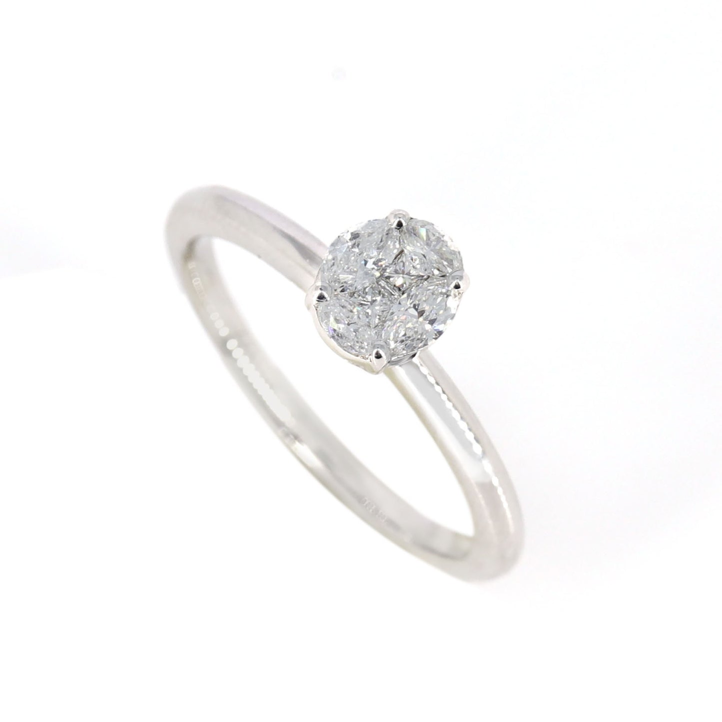 Illusion Setting Ring 18K Gold
