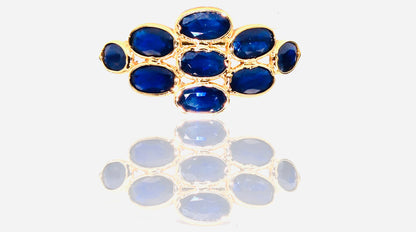 Blue Sapphire Ring 18K Gold