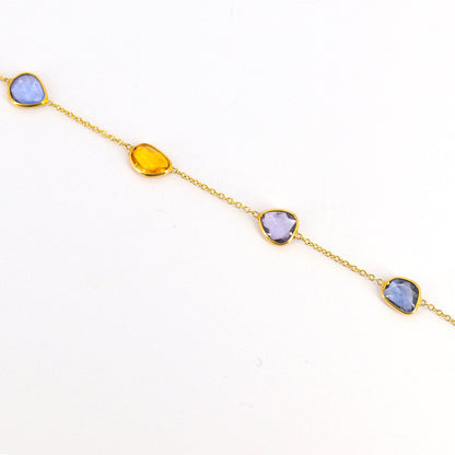 Multi Sapphire Bracelet 18K Gold