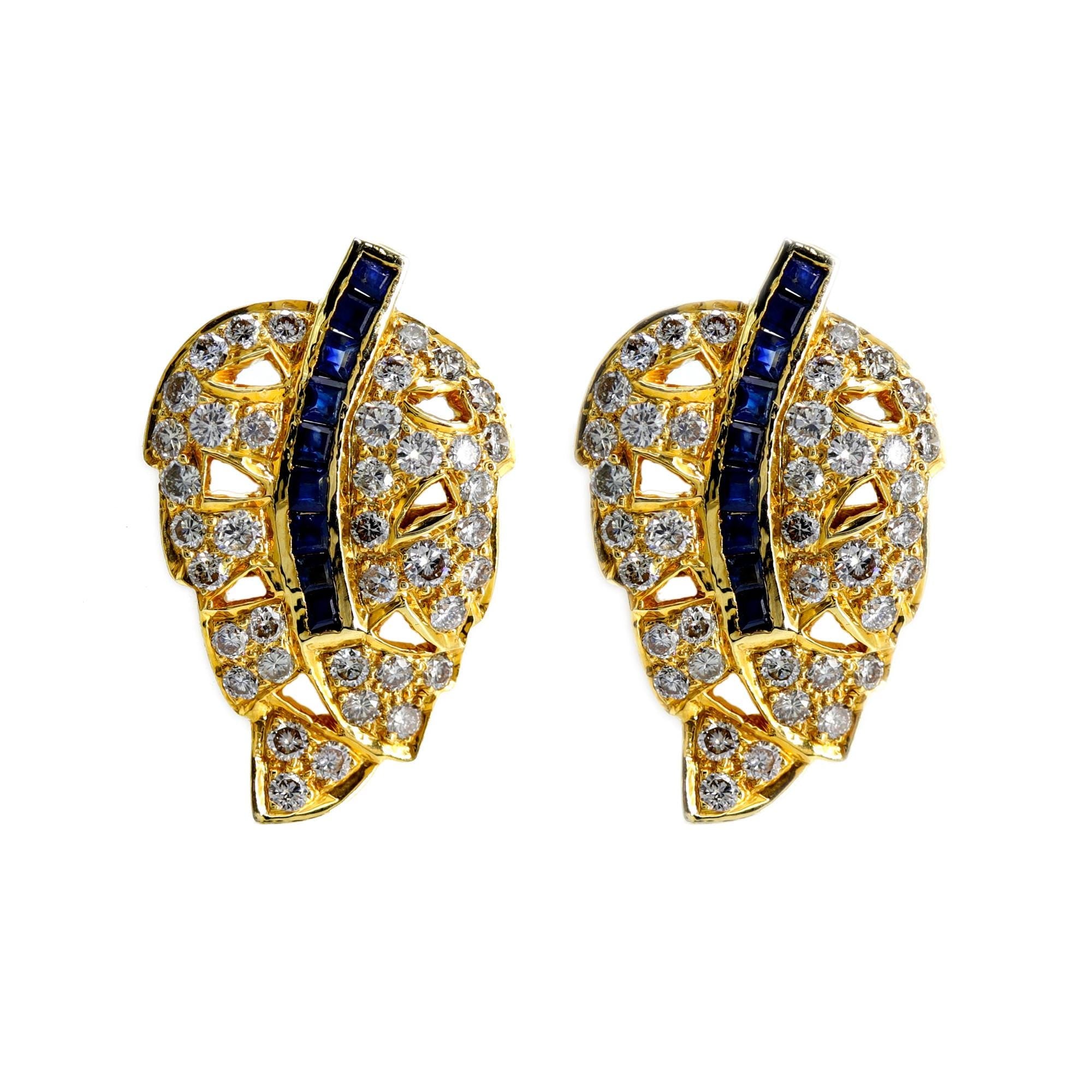 Unique Design Yellow Earring 18K Gold