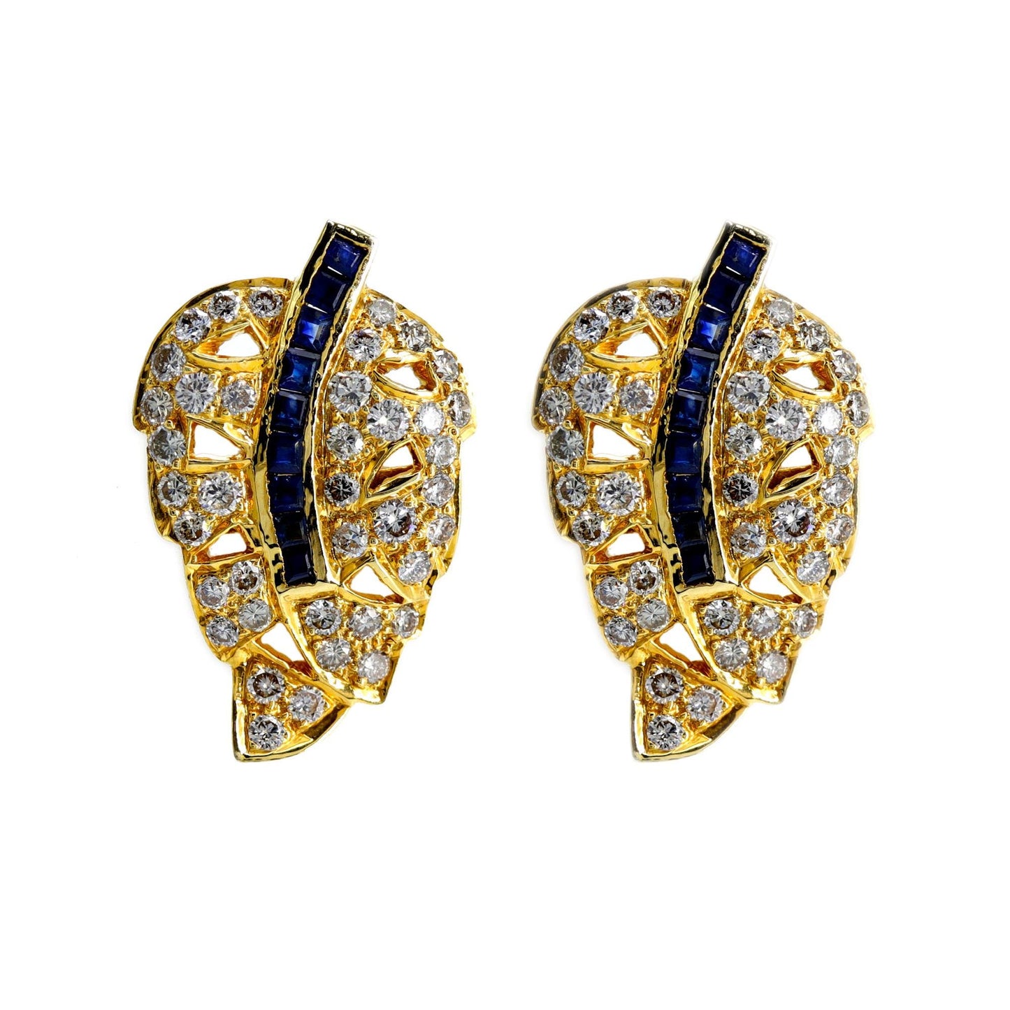 Unique Design Yellow Earring 18K Gold