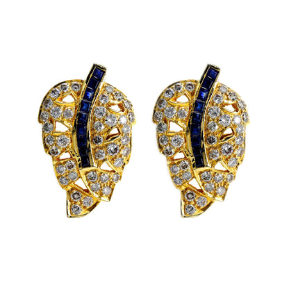 Unique Design Yellow Earring 18K Gold