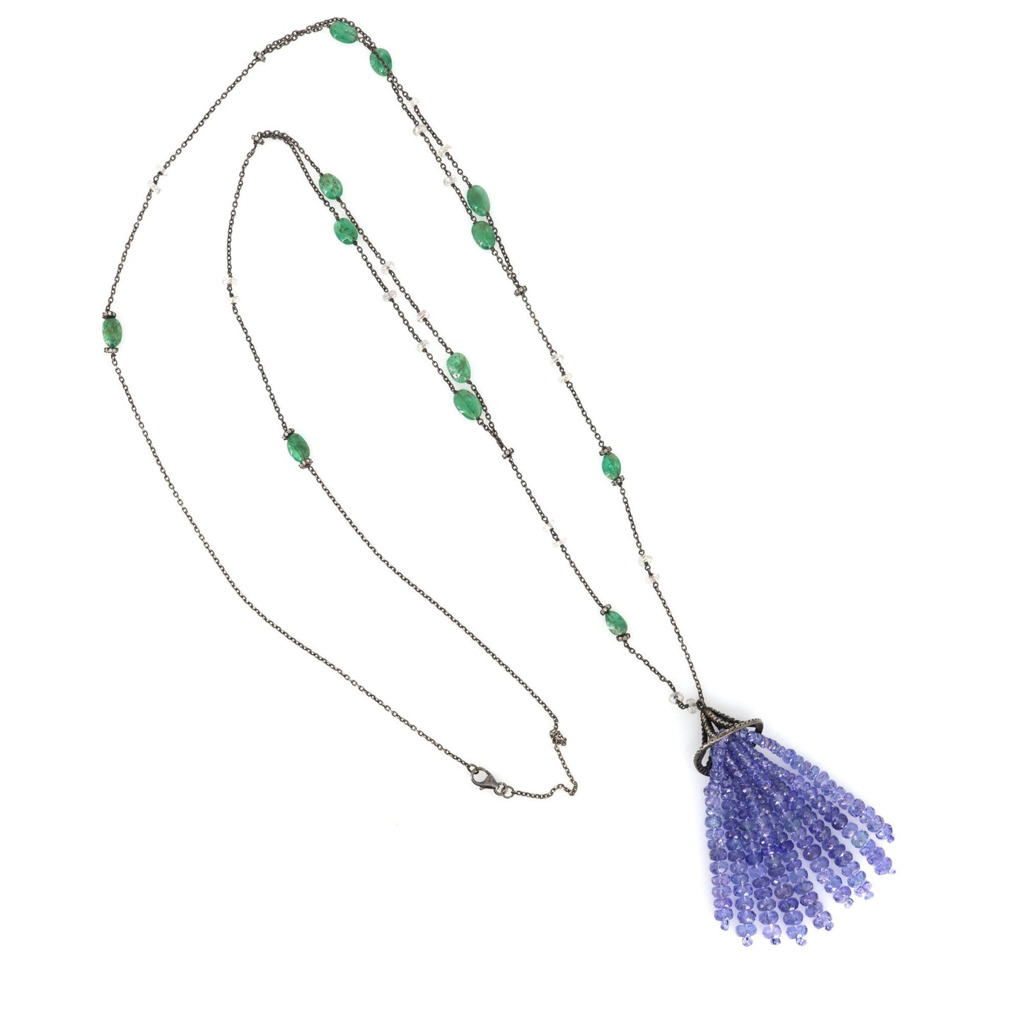 Tanzanite Emerald Necklace