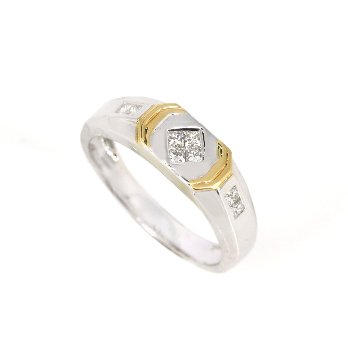 White Ring 18K Gold