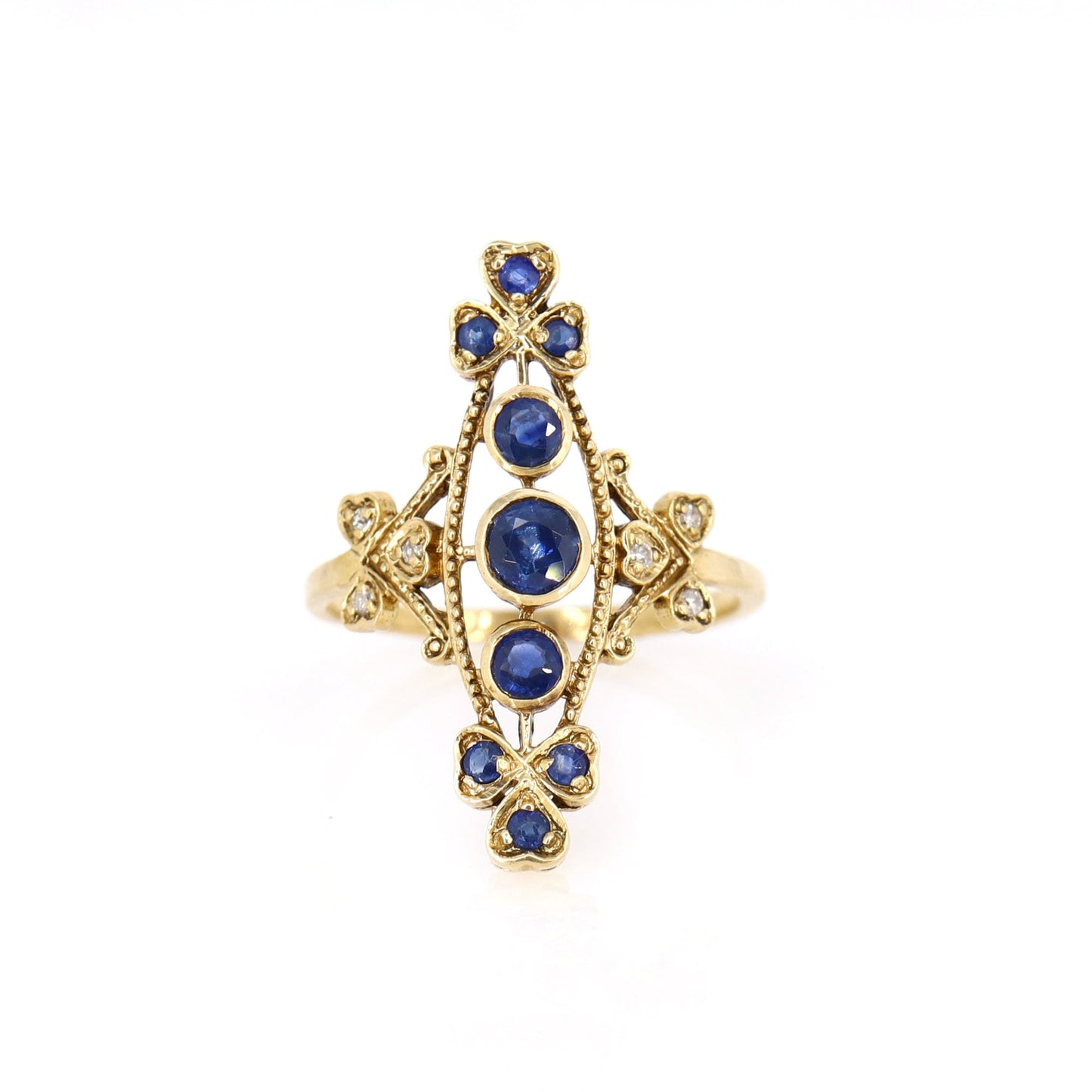 Edwardian Fine Sapphire Vintage Ring Gold