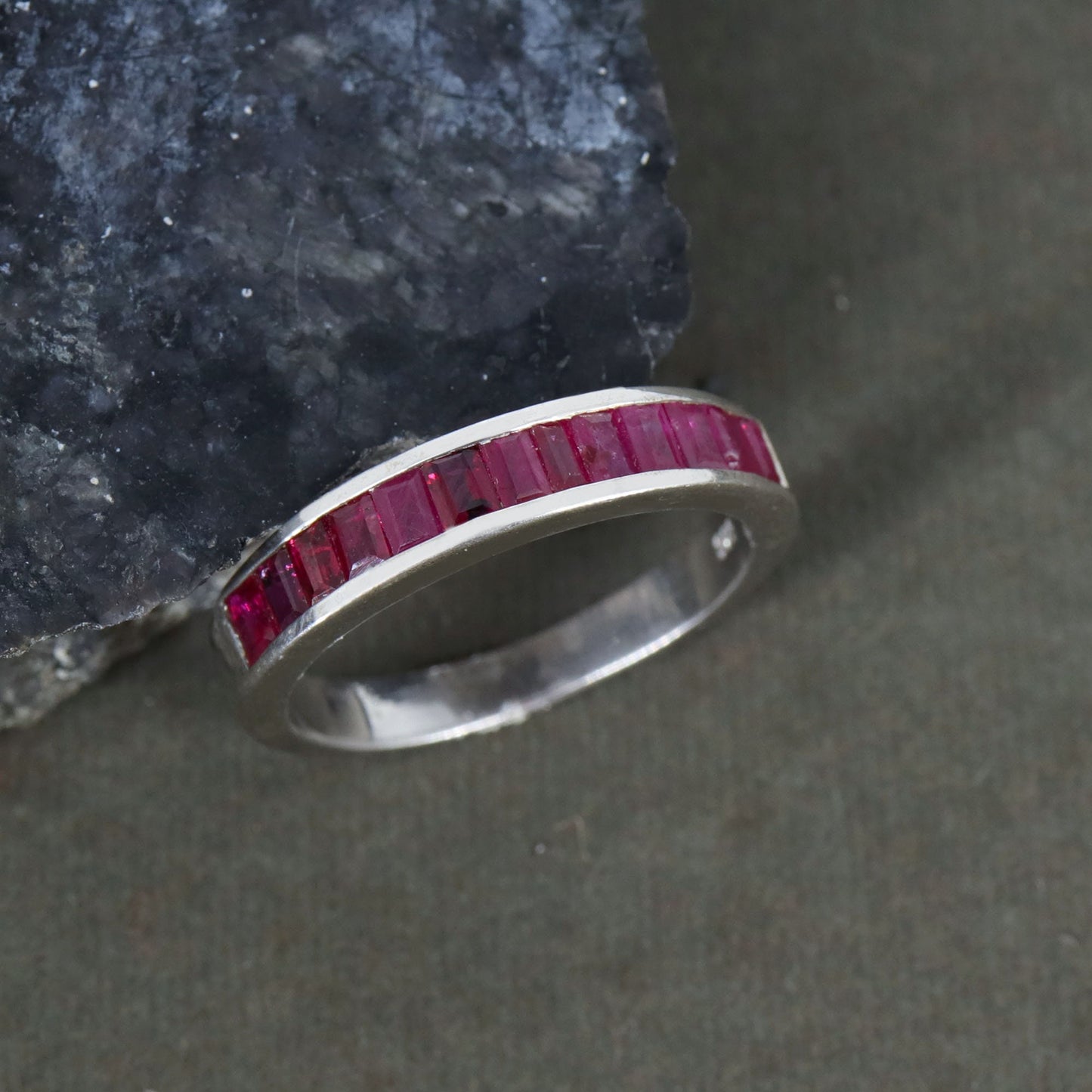 Ruby Ring Silver