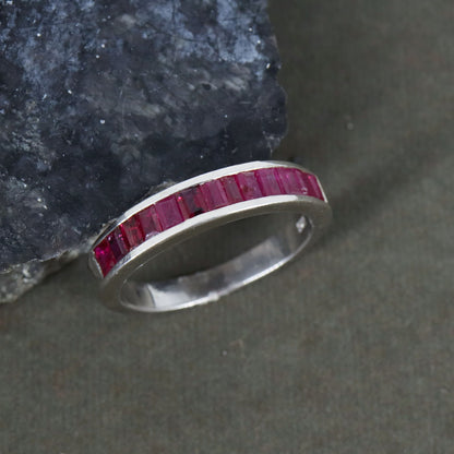 Ruby Ring Silver