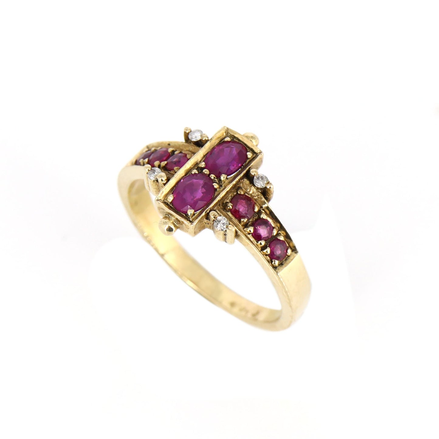 9K Yellow Ruby Ring Gold