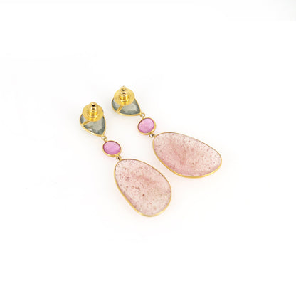Yellow Dangling Earring 18K Gold