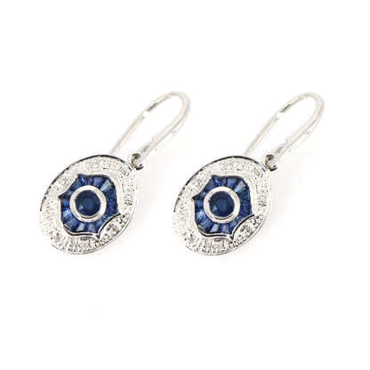Blue Sapphire Earring Gold