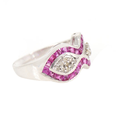 Ruby Gemstone Ring Silver