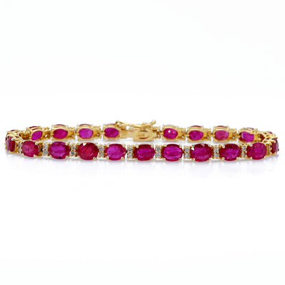 Ruby Bracelet 14K Gold