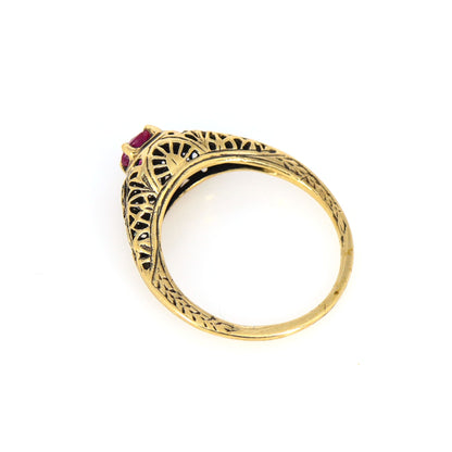 Antique Ruby Ring Gold