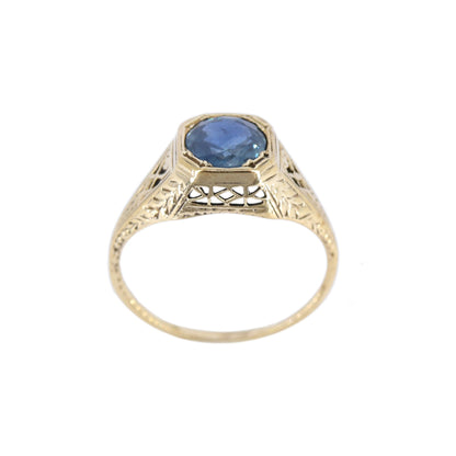 Antique Filigree 9K Ring Gold