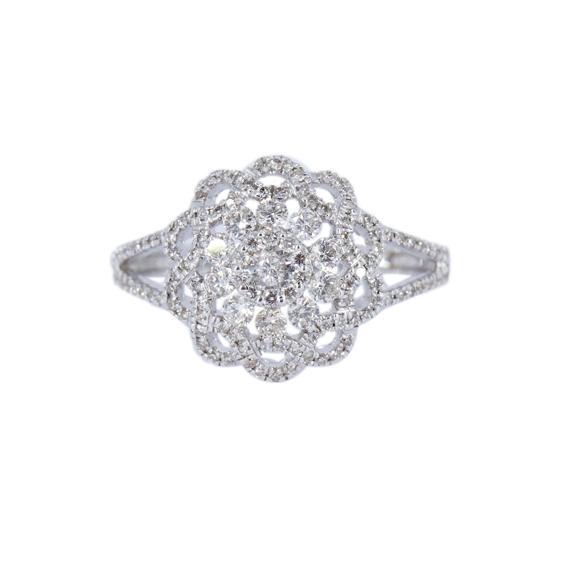Round Cut Ring 18K Gold