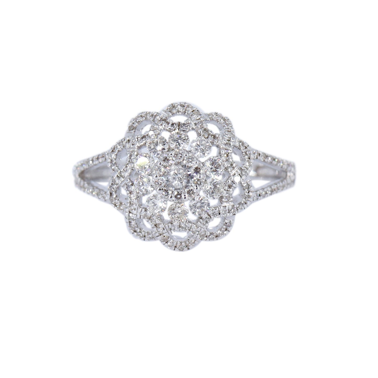 Round Cut Ring 18K Gold