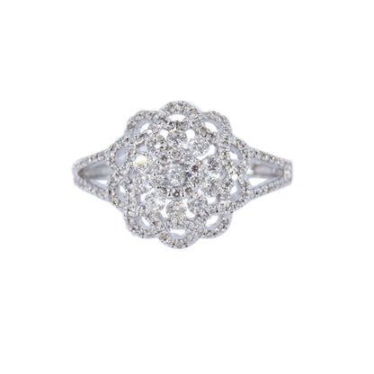 Round Cut Ring 18K Gold