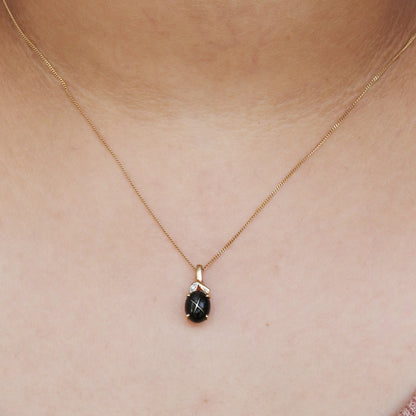 Black Star Pendant 14K Gold