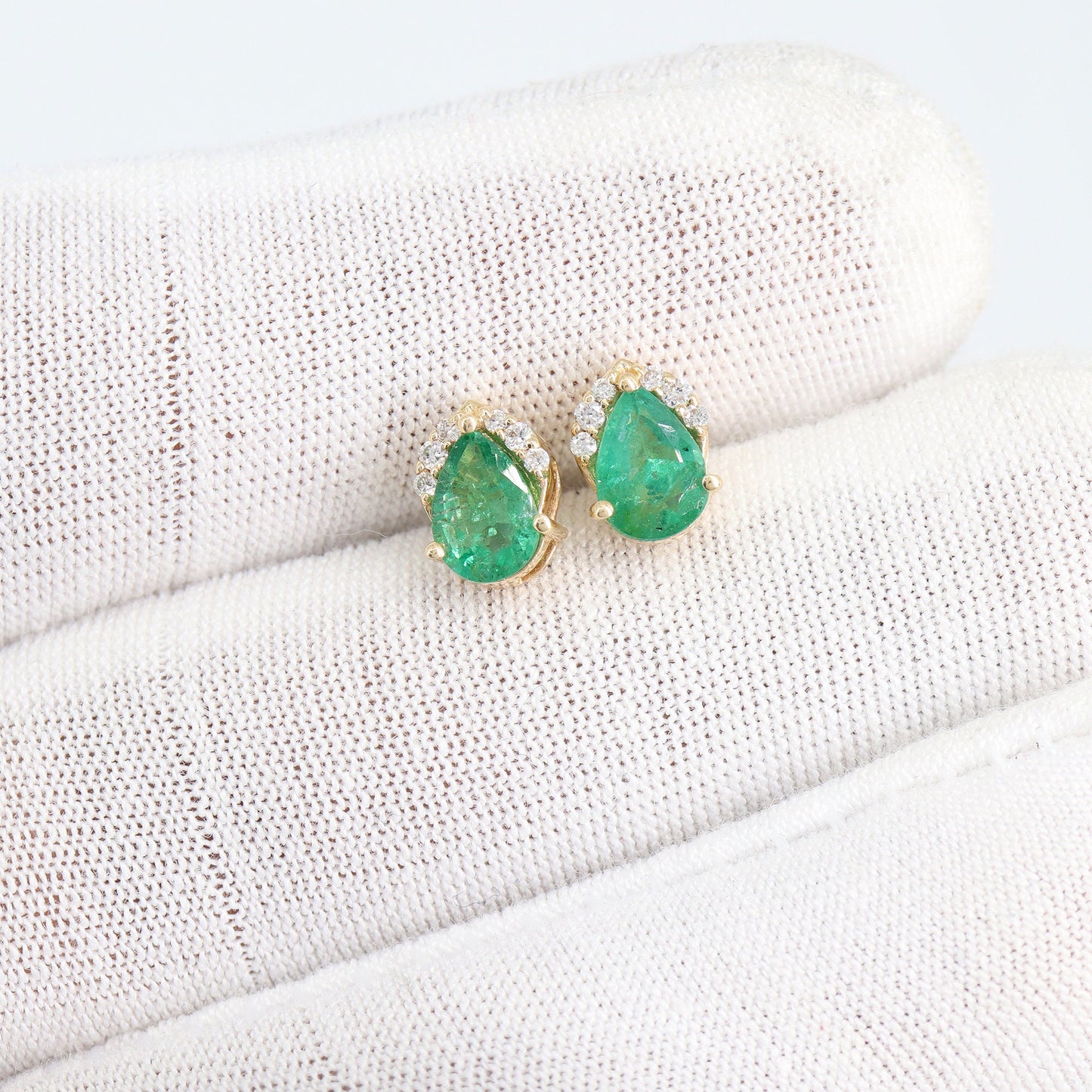 Emerald Earring 14K Gold