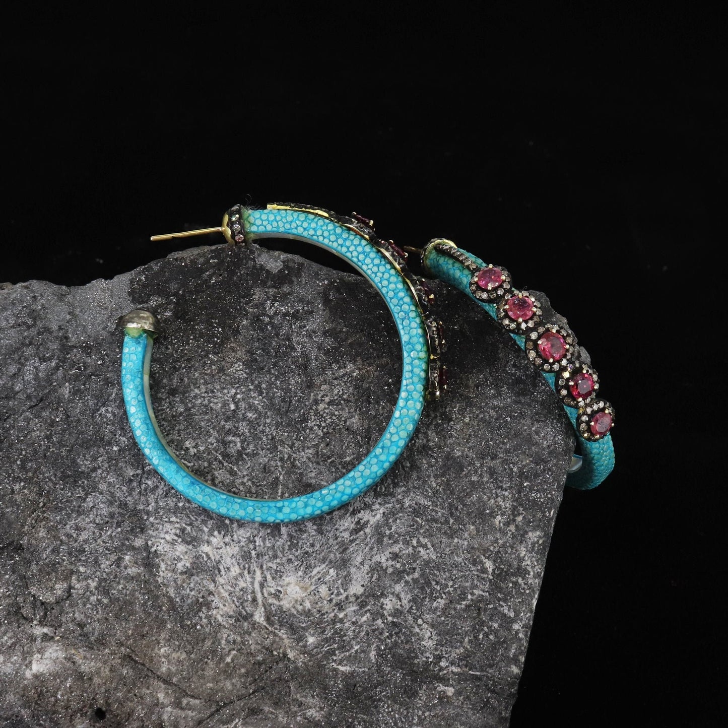 Tourmaline Hoops Hoop Earring