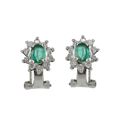 White Earring 18K Gold