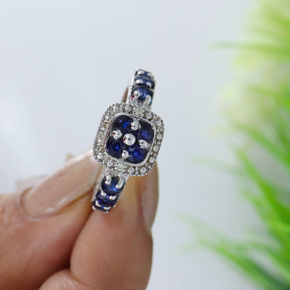 Blue Sapphire Ring Silver