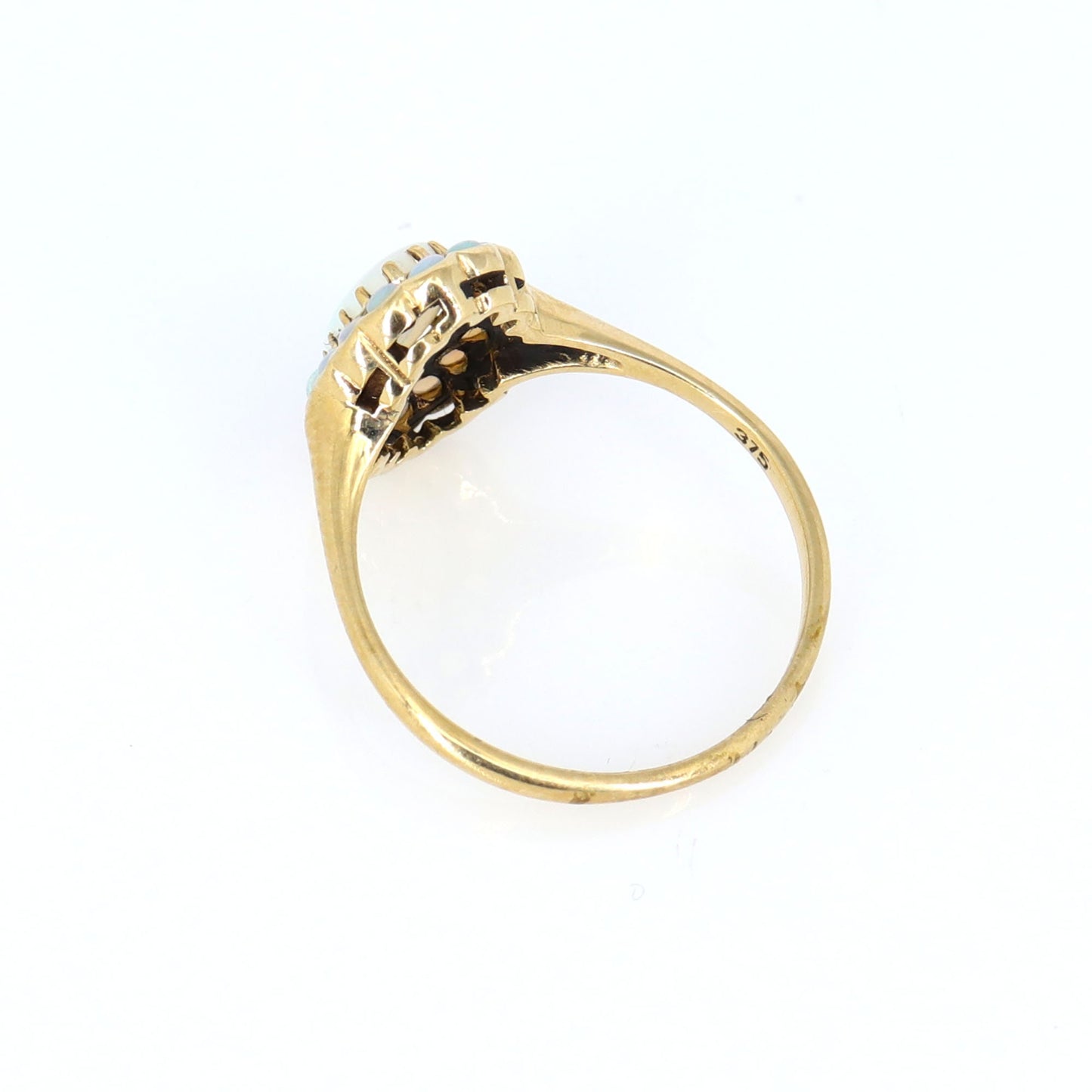 Dainty Opal Ring Gold