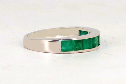 Emerald Ring Silver