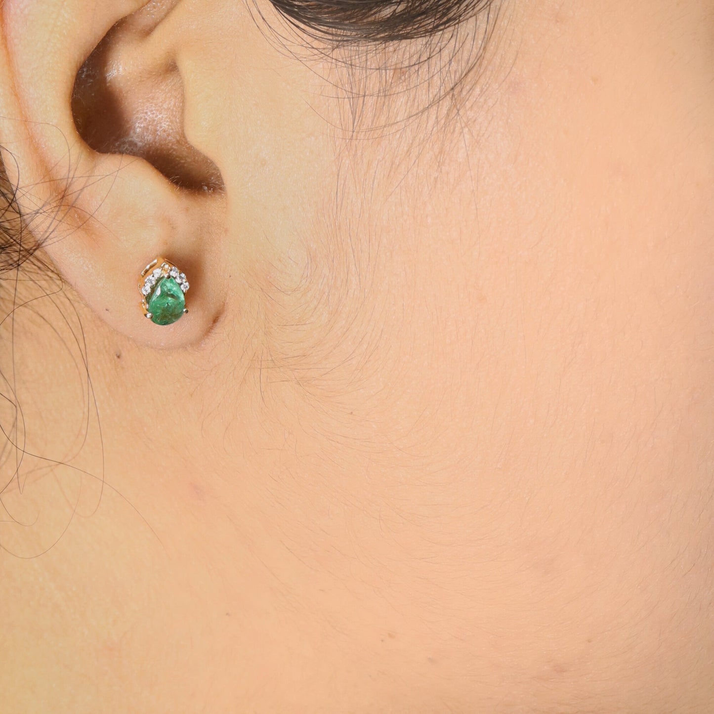Emerald Earring 14K Gold
