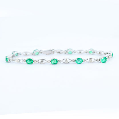 White Bracelet 18K Gold