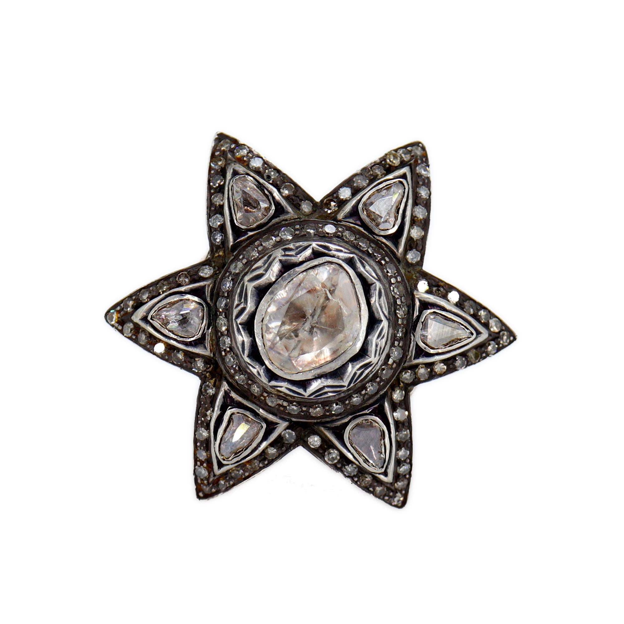 Starlight Elegance Handmade Antique Style Jewerly Ring Gold