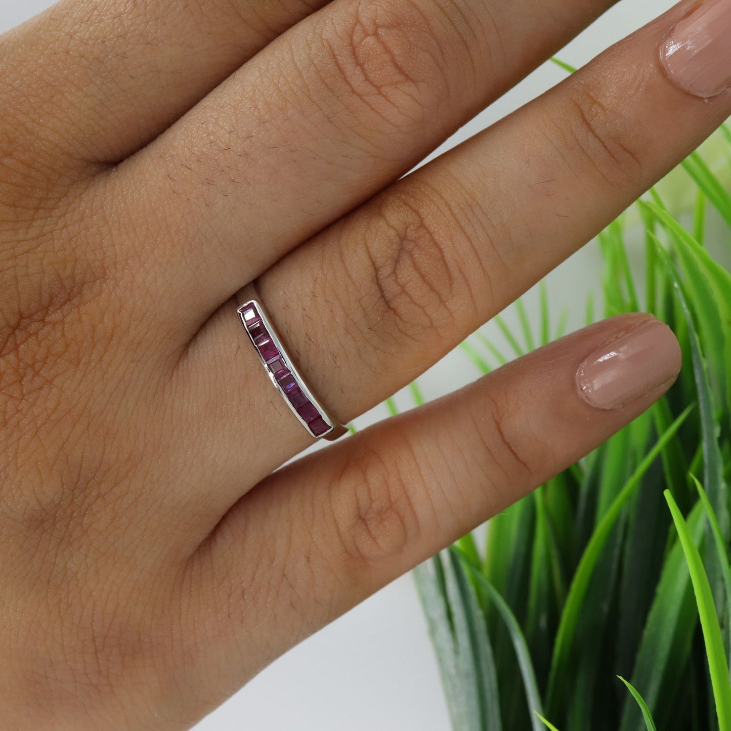 Ruby Ring Silver