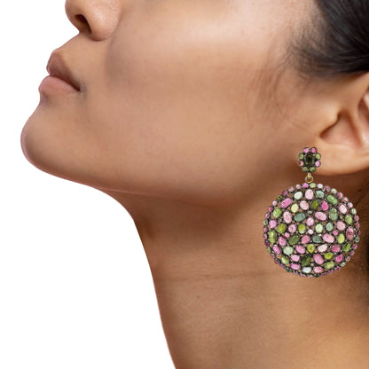 Pretty Multi Tourmaline Earring