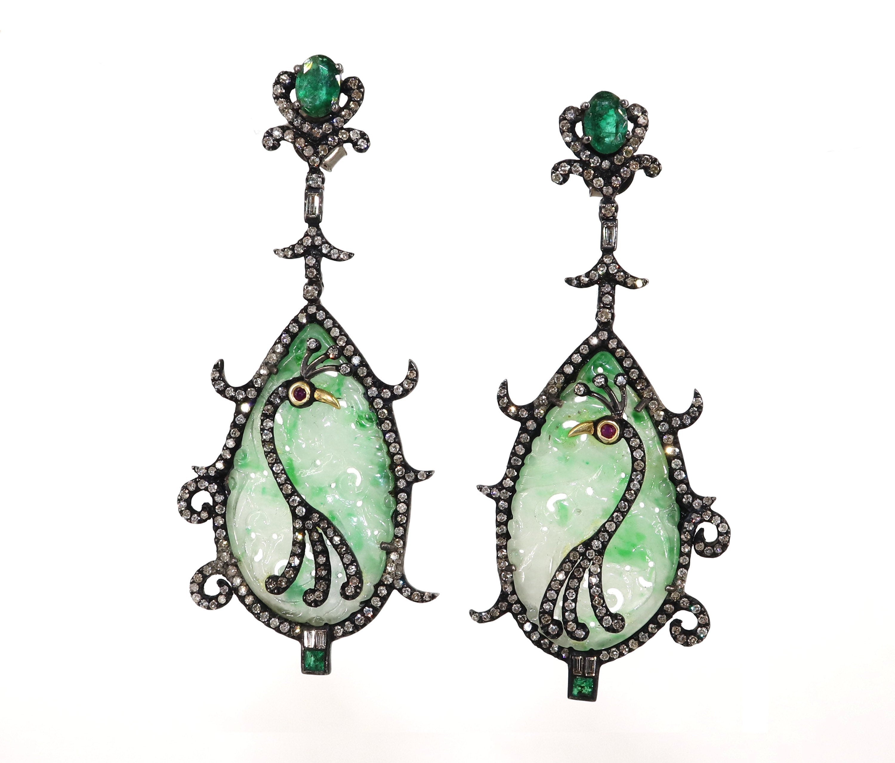 Exclusively Designed Vintage Replica Victorian Earring Gold
