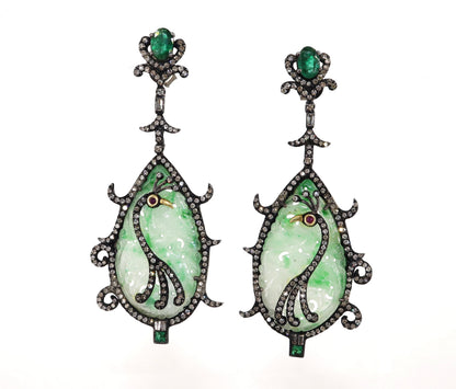 Exclusively Designed Vintage Replica Victorian Earring Gold