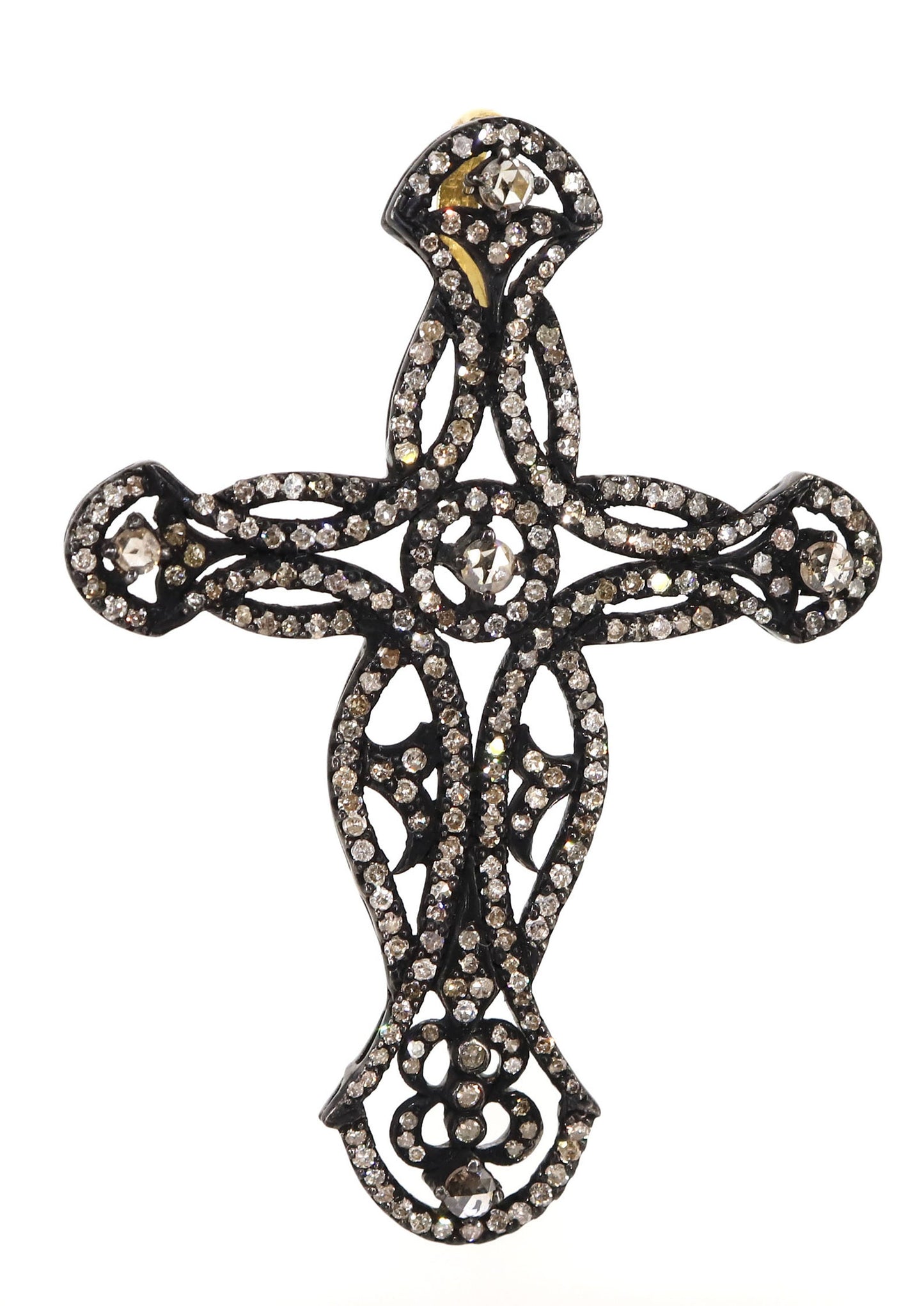 Exclusively Designed Vintage Replica Cross Pendant Gold