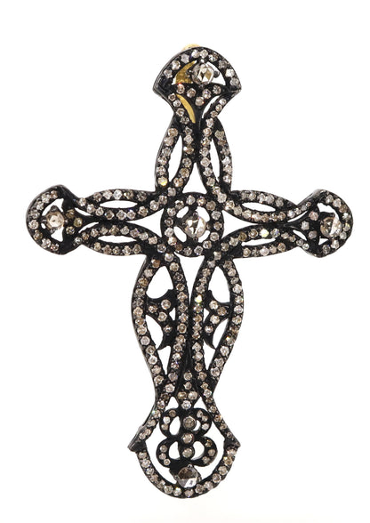Exclusively Designed Vintage Replica Cross Pendant Gold
