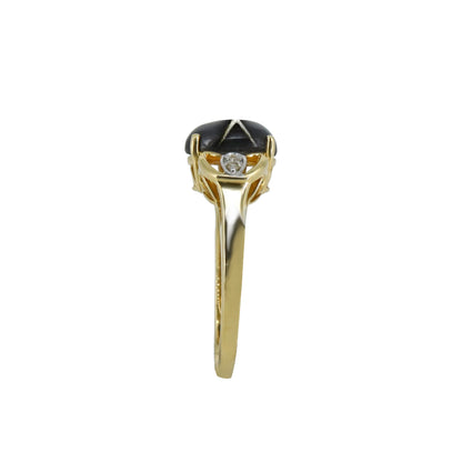 Black Star Ring 14K Gold