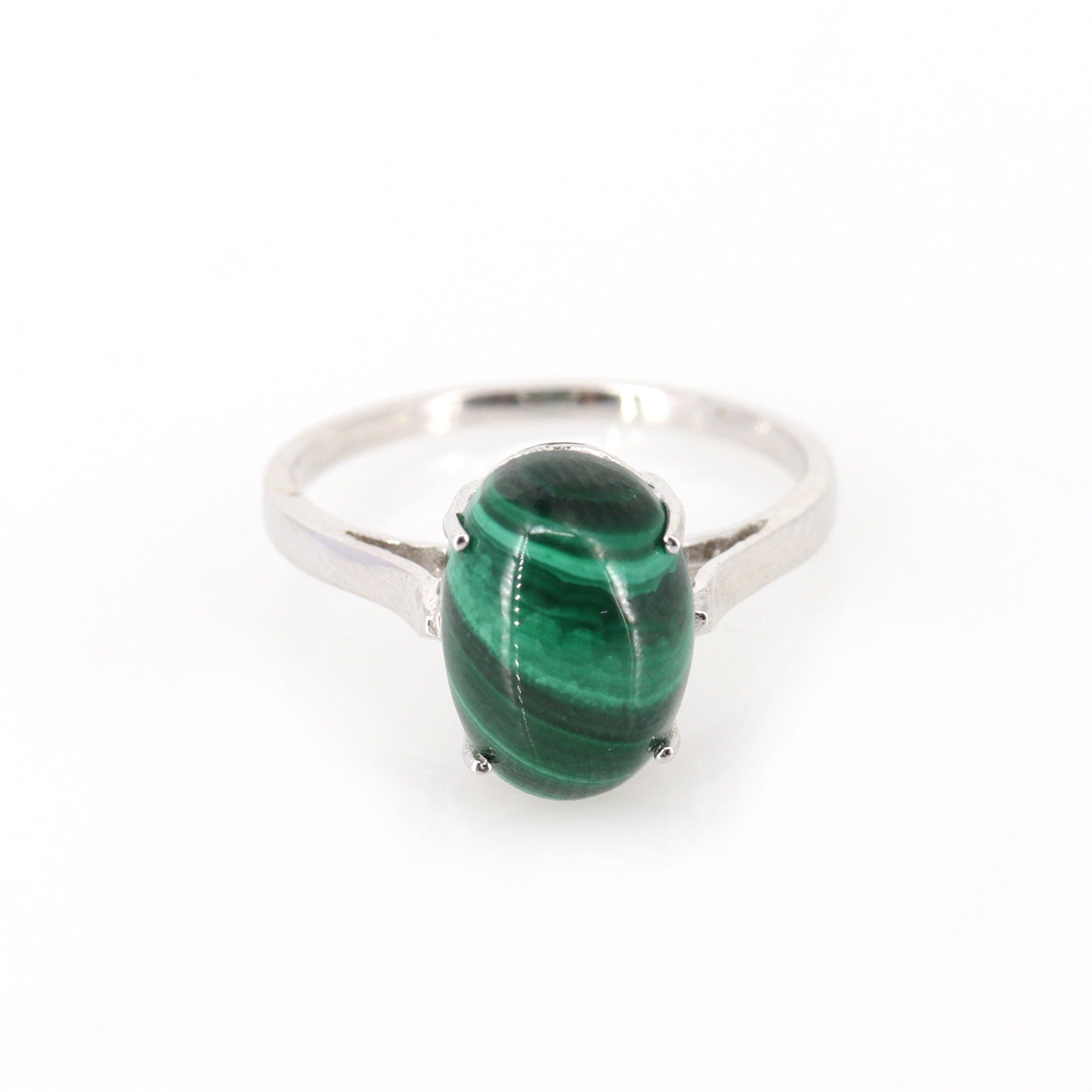 Malachite Studded Ring 14K Gold