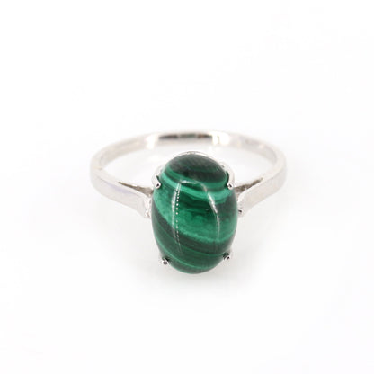 Malachite Studded Ring 14K Gold