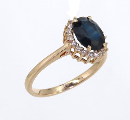 Sapphire Beautiful Ring 14K Gold