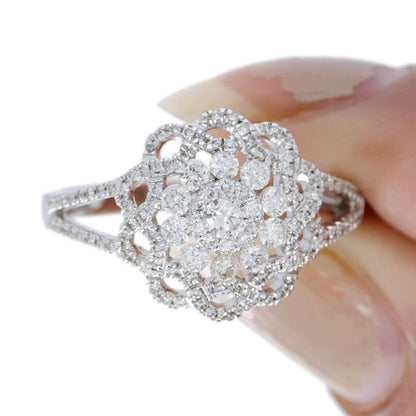 Round Cut Ring 18K Gold