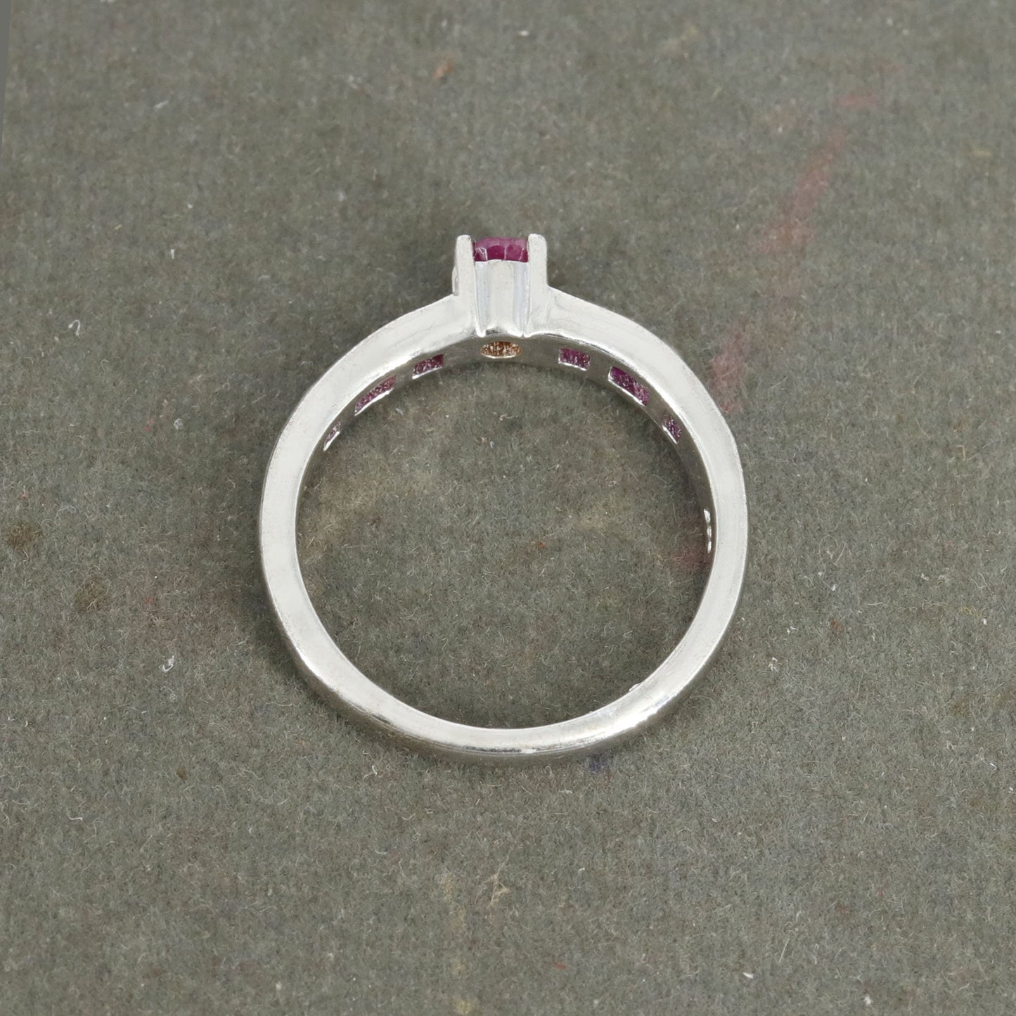 Solitaire Engagement Ring Silver